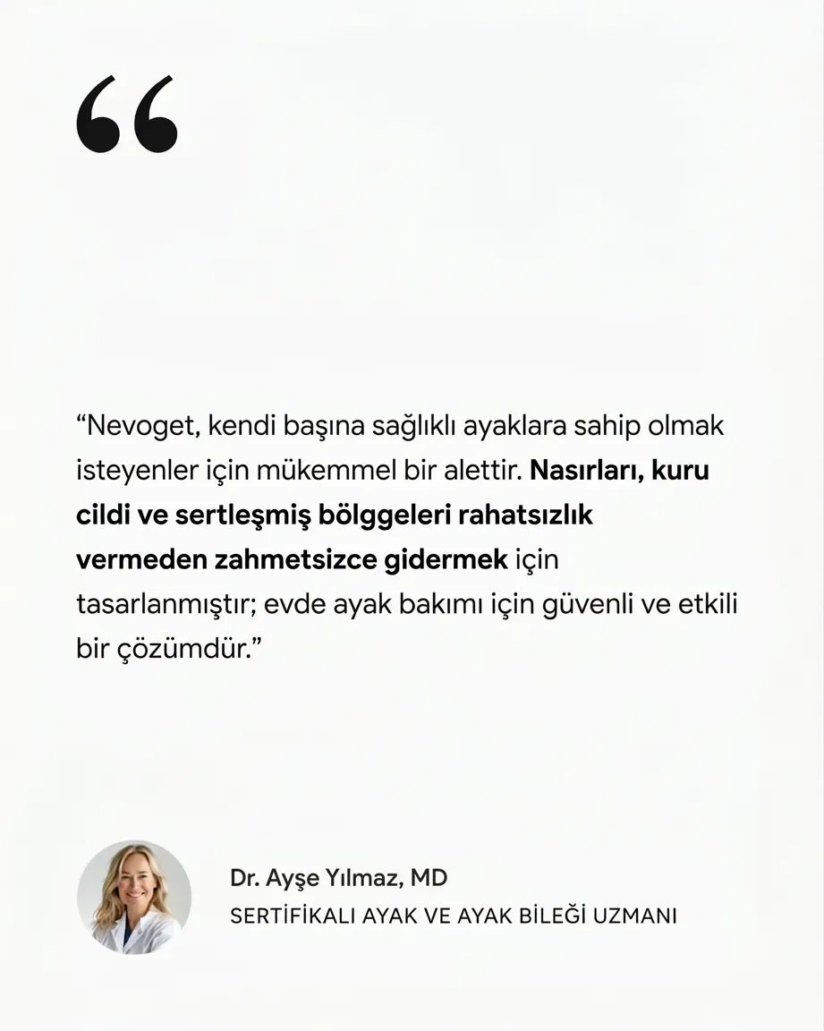 Nevoget™ Şarjlı Ayak Törpüsü - Pürüzsüz Ayaklar