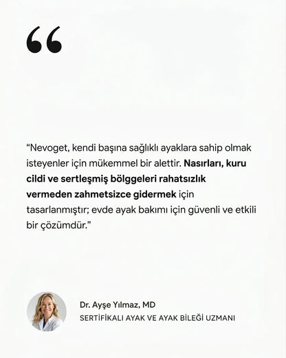 Nevoget™ Şarjlı Ayak Törpüsü - Pürüzsüz Ayaklar