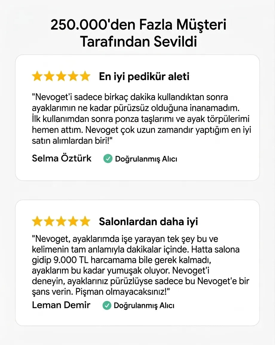 Nevoget™ Şarjlı Ayak Törpüsü - Pürüzsüz Ayaklar